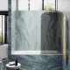 Шторка на ванну MaybahGlass MGV-83-3у 90см золото
