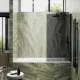 Шторка на ванну MaybahGlass MGV-82-6ш 80см чёрный