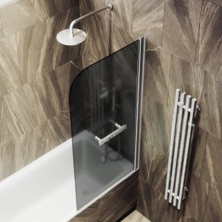 Шторка на ванну MaybahGlass MGV-768-5 40см хром матовый