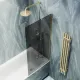 Шторка на ванну MaybahGlass MGV-80-3ш 60см золото