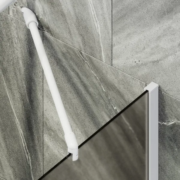 Шторка на ванну MaybahGlass MGV-73-1ш 50см белый