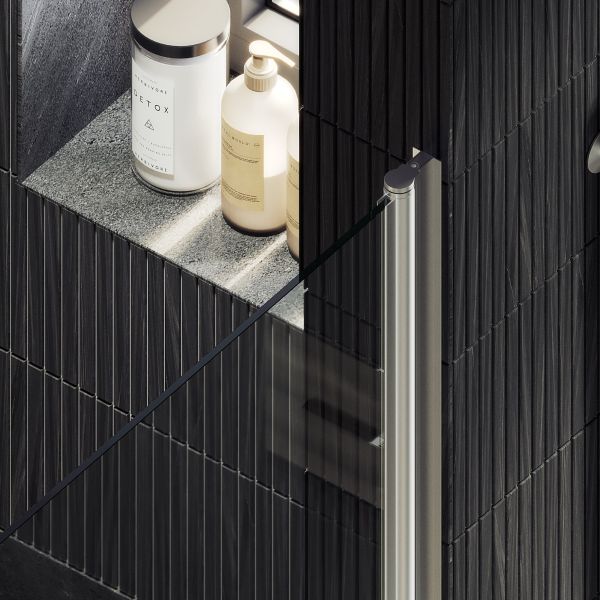 Душевая дверь MaybahGlass MGD-803-5 80см хром матовый