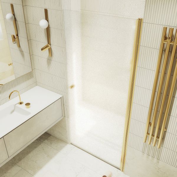 Душевая дверь MaybahGlass MGD-808-3 80см золото