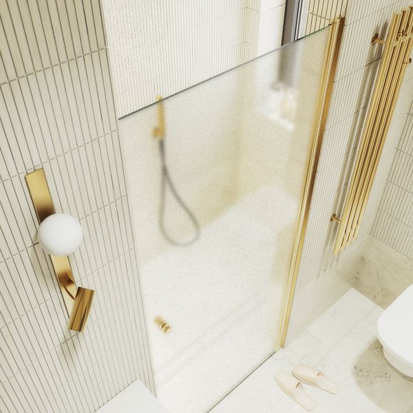 Душевая дверь MaybahGlass MGD-808-3 80см золото