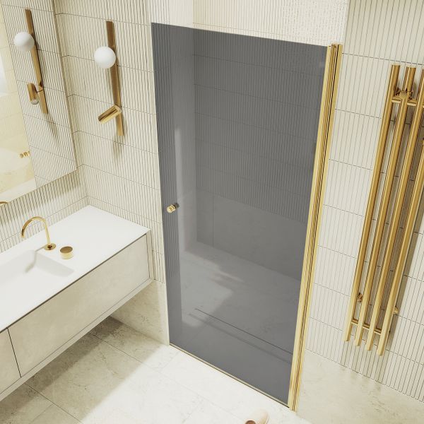 Душевая дверь MaybahGlass MGD-806-3 80см золото