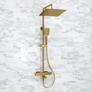 Душевой комплект WasserKRAFT A199.260.201.BG Thermo золото