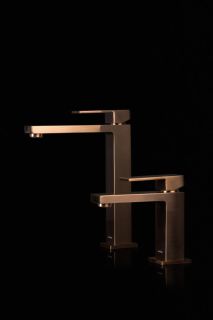 Смеситель для раковины Boheme Qubic 471-CB брашированная медь