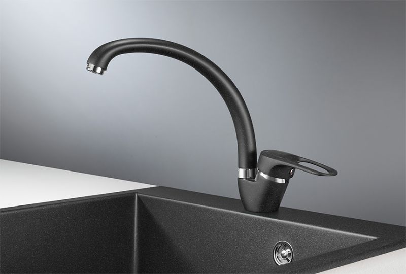 Смеситель для кухни Granula Standart 03-ST, ЧЁРНЫЙ