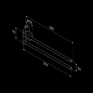 Вешалка для полотенец AM.PM X-Joy A85A32600 хром