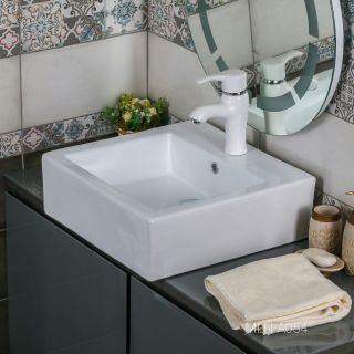 Накладная раковина Melana A054-803 47см белый