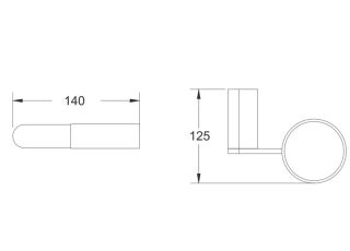Мыльница Rose RG1703T пепельный