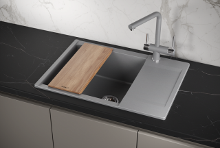 Мойка кухонная Granula 7003, АЛЮМИНИУМ