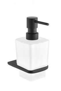 Настенный дозатор для жидкого мыло Grocenberg AC0064 (Черный матовый)