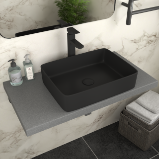 Раковина накладная DQ Berlin 475*370*140мм, черный (DT1430225)