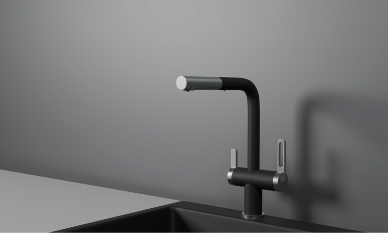 Смеситель для кухни Granula 8170, ШВАРЦ шварц