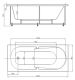 Акриловая ванна АКВАТЕК Лея 170x75 см без гидромассажа