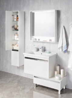 Зеркальный шкаф Акватон Капри 60см белый 1A230302KP010