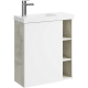 Подвесная тумба под раковину Aqwella Alba ALB0106LLS+ALB0706WM 60 см