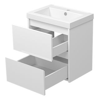 Подвесная тумба под раковину Misty Алиса 50см белый