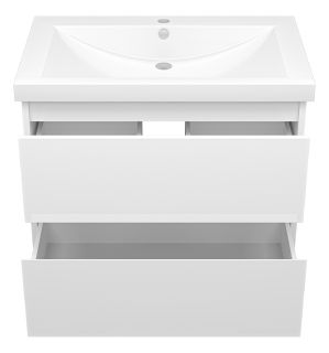 Подвесная тумба под раковину Misty Алиса 75см белый