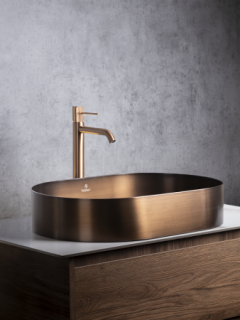 Раковина AltroBagno Eterno 001028 BrAn из нержавеющей стали бронза состаренная