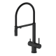 Смеситель для кухни с гибким изливом AltroBagno Flusso 050204 NeOp 	черный матовый