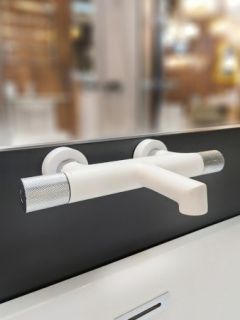 Смеситель для ванны AltroBagno Intento 0217 BiOp белый матовый