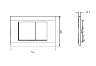 Кнопка смыва AltroBagno PFP 003GQ
