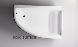 Ванна из искусственного камня Astra-Form Анастасия 01010064 правая 182x125 см белый матовый