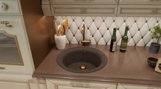 Кухонная мойка Florentina Антик чёрный