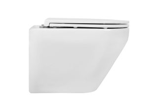 Унитаз подвесной Aquatek Лея AQ1199T-00 безободковый смыв торнадо с сиденьем Soft Close белый