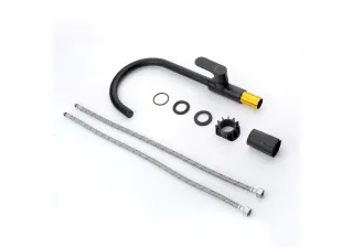 Смеситель для кухни Aquatek Альфа AQ1982MB чёрный матовый