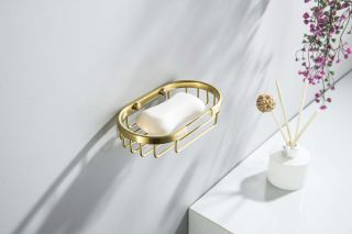 Мыльница решетка Aquatek AQ4956BG шлифованное золото