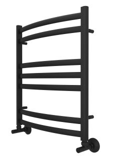 Водяной полотенцесушитель Aquatek Лугано AQ DOC0760BL П7 50x60см чёрный муар