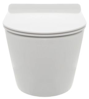 Подвесной унитаз AQUAme AQM2002 безободковый белый глянцевый