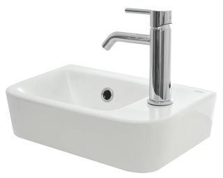 Раковина AQUAme AQM5006R правая 37см белый глянцевый