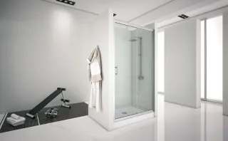 Душевая дверь Aquanet Alfa NAA6121 273611 160 см стекло прозрачное профиль хром