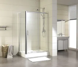 Душевой уголок Aquanet Delta NPE1131 273608 160x80 см стекло прозрачное профиль хром