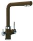 Смеситель для кухни Florentina Арес с подключением под фильтр коричневый