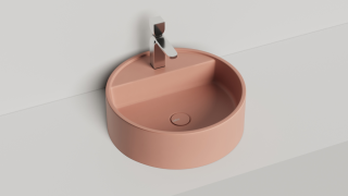 Накладная раковина Salini Armonia Top 02 S-Stone 130127MRF 45см RAL полностью