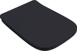 ARTCERAM (A16) Унитаз подвесной 360 х 520 мм, Rimless, с креплениями, чёрный матовый,