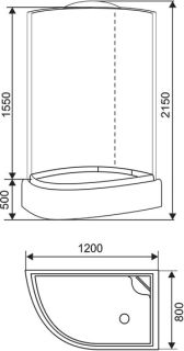 Душевая кабина ARCUS AS-109R 120x80