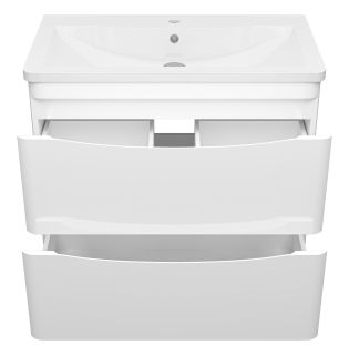 Подвесная тумба под раковину Misty Атлантик 80 см белый