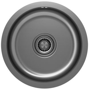 Мойка кухонная Paulmark Werra PM404646-GM воронёная сталь