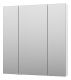 Зеркальный шкаф Misty Аура 75см белый