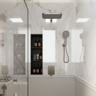 Встраиваемая душевая система AVELLA, Графит брашинг