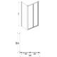 Душевое ограждение Azario TORONTO AZ-NAA1432B 900 900х900х1900