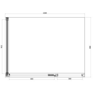 Душевое ограждение Azario ONTARIO AZ-NBB1231-R 900 GOLD