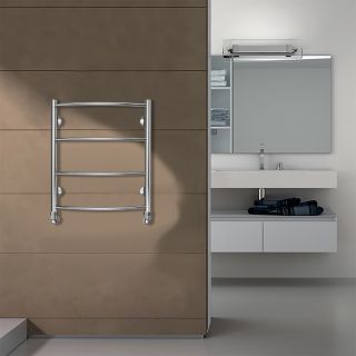 Полотенцесушитель водяной AZARIO VERONA AZ04156 500/600 4 секции, нижнее/диагональное подключение, 1/2, хром