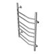 Полотенцесушитель водяной AZARIO RAVENNA AZ07558 500/800 7 секций, боковое подключение, 1, хром